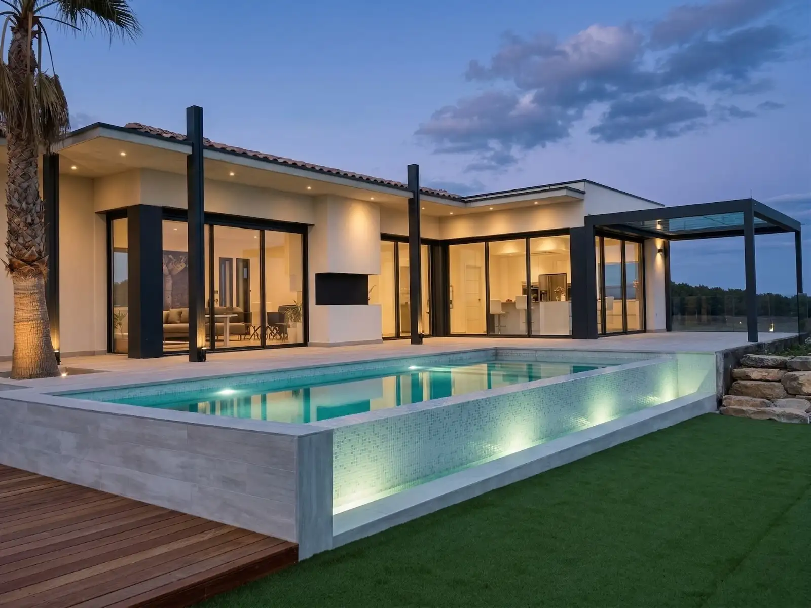 Contemporary Villa Construction Saint-Clément-de-Rivière GGL Architect Development Montpellier LEWISA home