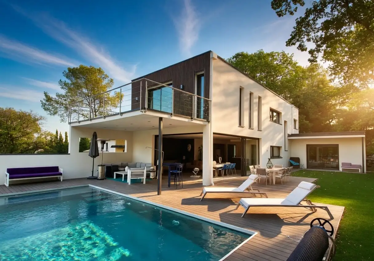How much does it cost to build an architect-designed villa in Montpellier?