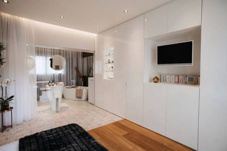 Rénovation suite parentale luxe Parcs des Vautes décoration haut de gamme architecte Montpellier LEWISA home
