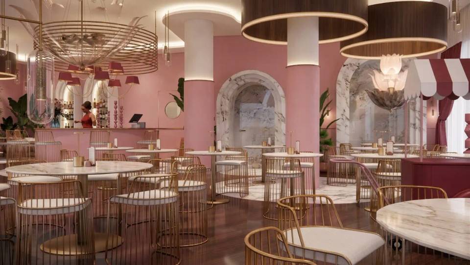 Architecture restaurant italien gastronomique Montpellier terrasses design Dolce Vita architecte LEWISA home