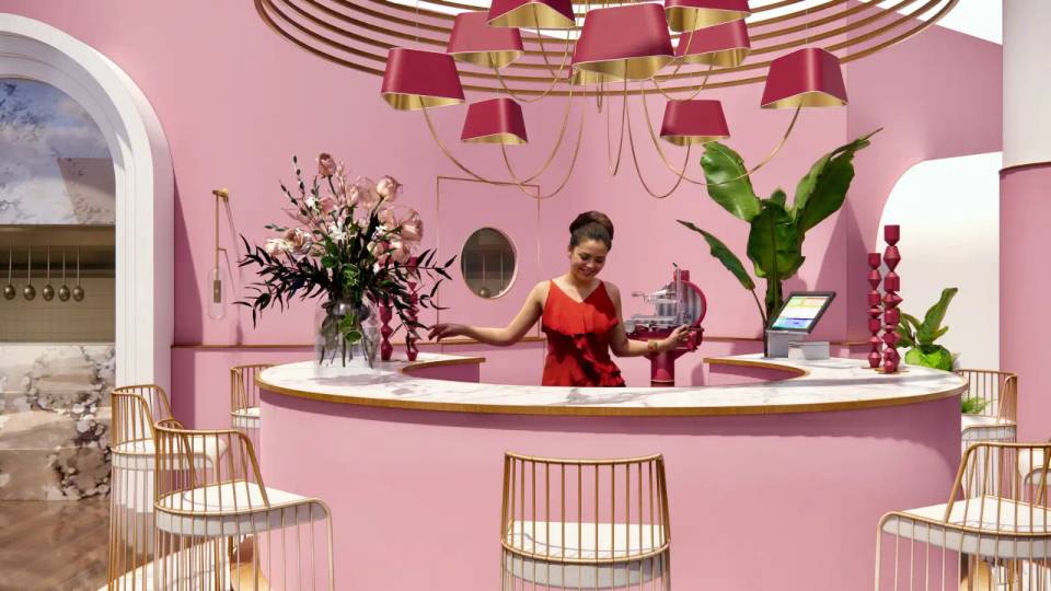 Architecture restaurant italien gastronomique Montpellier terrasses design Dolce Vita architecte LEWISA home — vue 10