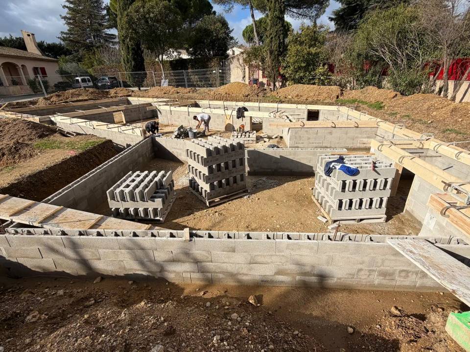 Construction villa contemporaine Juvignac Montpellier architecte haut de gamme LEWISA home — vue 8