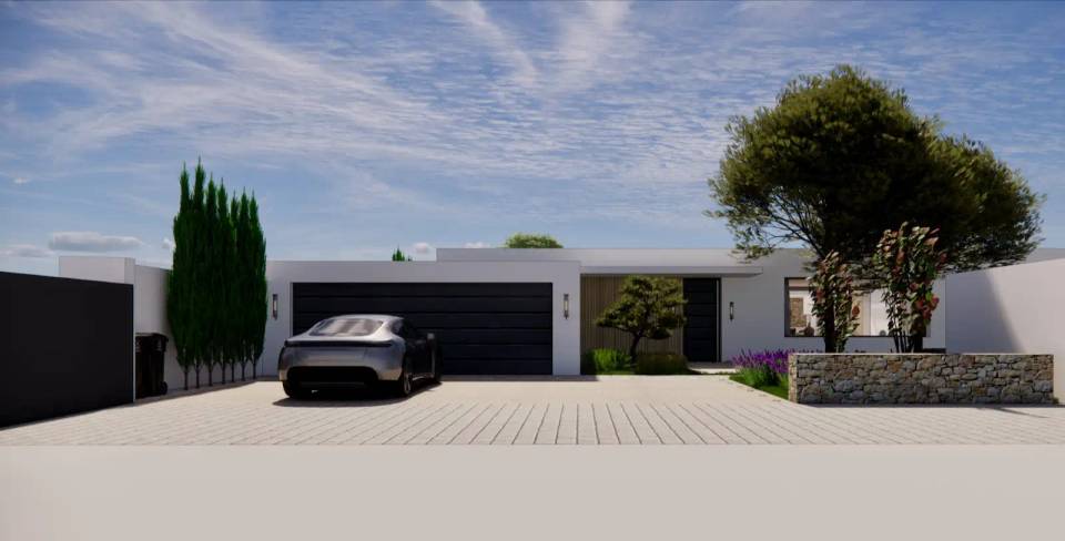 Construction villa contemporaine Marseillan piscine architecte Montpellier LEWISA home — vue 9